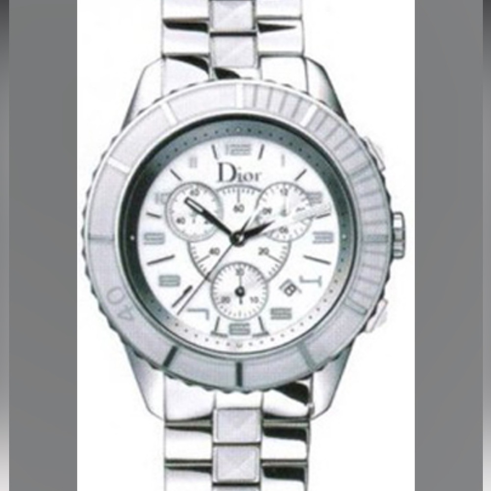 CHRISTIAN DIOR CHRISTAL CHRONOGRAPH 38MM WATCH